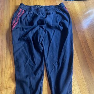 Zara Red Side Stripes Trousers Size L